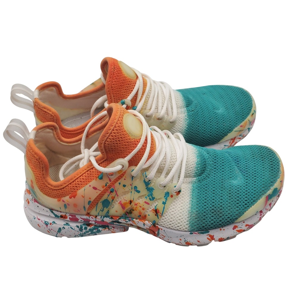 Nike Air Presto Multicolor Paint Splatter Dip Dye Sneakers 878068-100 Womens 7